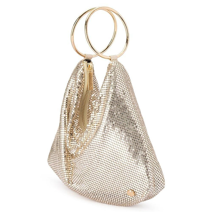 SHAR Mesh Convertible Bag - Gold
