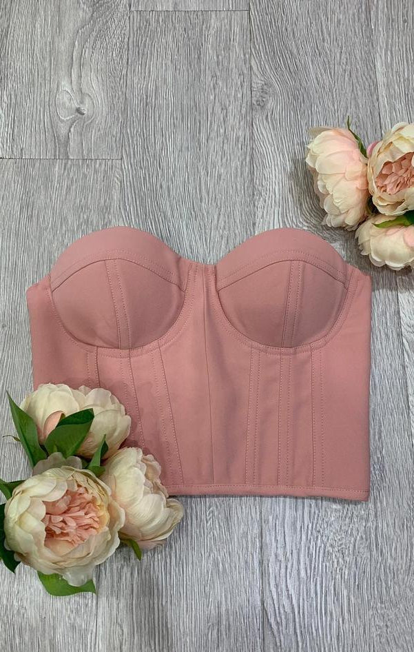 Grace Bustier Nude Pink