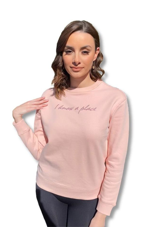 I Know A Place Jumper Pink