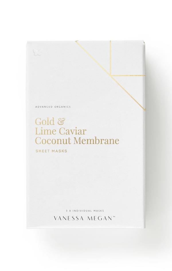 Gold & Lime Caviar Coconut Membrane Sheet Mask