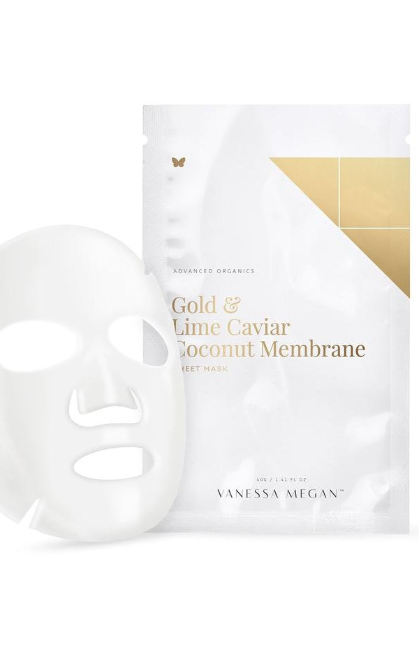 Gold & Lime Caviar Coconut Membrane Sheet Mask
