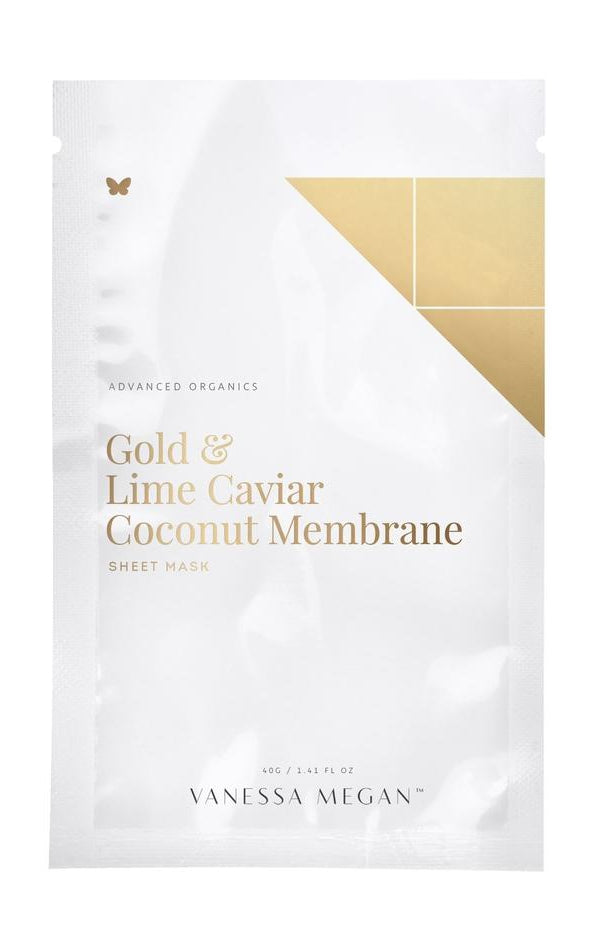 Gold & Lime Caviar Coconut Membrane Sheet Mask